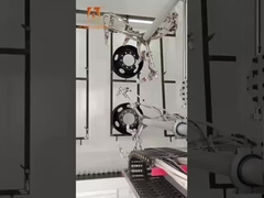 Substrat Besi Otomatis Powder Coat Paint Line Dengan Lapisan Seragam