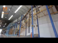Profesional Customisable Steel Chain Hanging Overhead Conveyor System untuk Produksi Industri