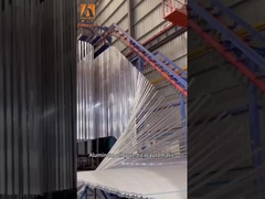 Kapasitas Lapisan Tinggi Lini Lapisan Bubuk Otomatis Dengan Seragam Untuk Pabrik Besi