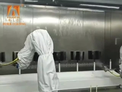 Garis cat elektrostatik otomatis dengan 5% kesalahan seragam dan 60% penggunaan cat