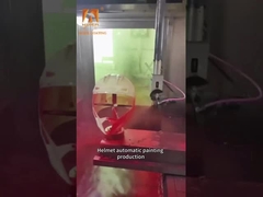 Lini Lukisan Semprot Elektrostatik Otomatis Besar Dengan Penggunaan Cat Dan Keakuratan Semprot