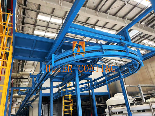 Profesional Customisable Steel Chain Hanging Overhead Conveyor System untuk Produksi Industri