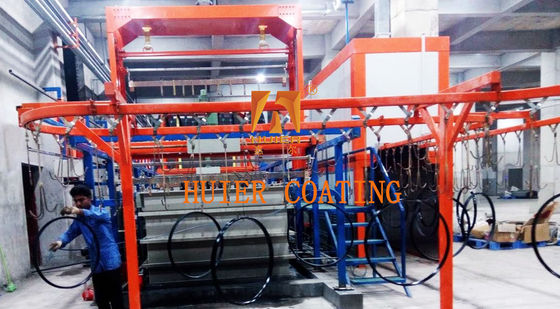 PP atau stainless steel tank Catodic Coating System Anodic Electrophoretic Coating System untuk lapisan tahan lama 5-50 mikron