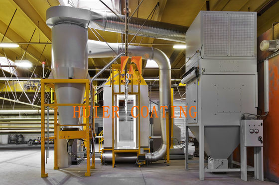 Lini Sistem Lapisan Serbuk Elektrostatik yang Dikendalikan Layar Sentuh Dengan 16 PCS Injektor Standar Resistensi Korosi