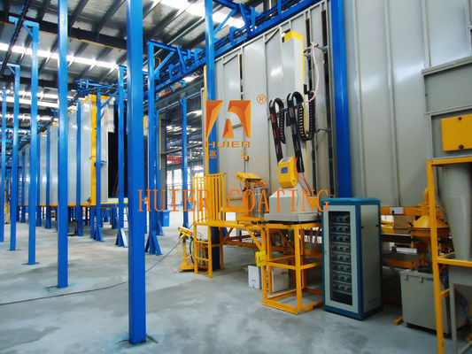 Jalur Lapisan Serbuk Elektrostatik Otomatis dengan Kekuatan Medan Magnetik 12000 Gauss