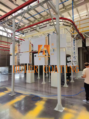Otomatis Intelligent Powder Coating Line Produksi